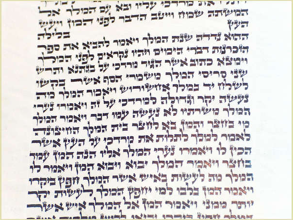 מגילת אסתר קלף מגילת אסתר \מגילות כשרה לפורים, כתב אשכנזי (בית יוסף), עבודת יד 